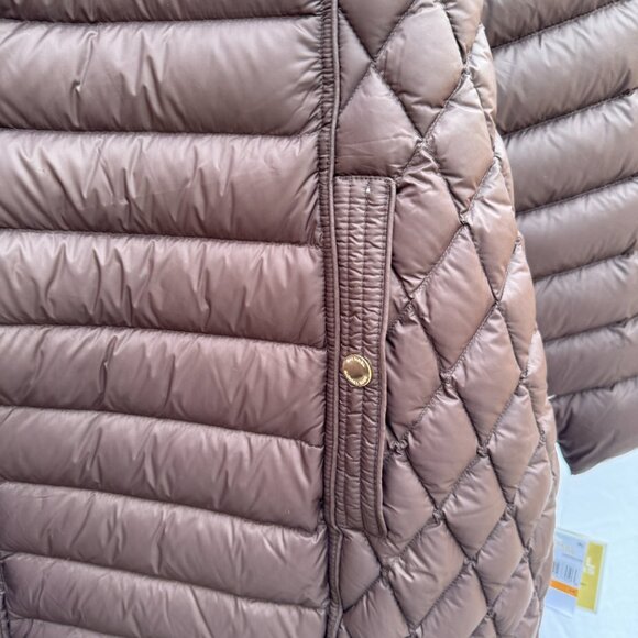 MICHAEL KORS Quilted Down Puffer Jacket Removable Hood Packable Plus 3X NWT - Picture 11 of 13